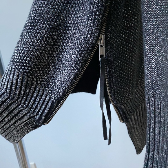 The Kooples- Black + Silver Cable-knit - Picture 4 of 6